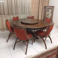 میز غذاخوری ۶ نفره خارجی  صفحه گردان|میز و صندلی غذاخوری|تهران, سعادت‌آباد|دیوار