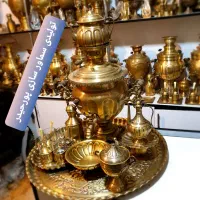 udvbکارگاه سماور گازی برنجی ذغالی زغالی برقی urrgc|قوری، کتری، قهوه‌ساز دستی|اصفهان, دستگرده|دیوار