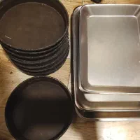 سینی استیل و قالب پیتزا تفلون