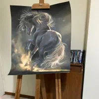 تابلو نقاشی پاستل از مجموعه  (اسب ها)