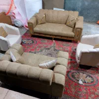 دو دست مبل فقط قیمت متریال مصرفی حومه ارسال رایگان|مبلمان خانگی و میز عسلی|تربت‌حیدریه, کاشانی|دیوار