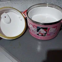 کوله پشتی طرح کاکتوس و ظرف غذا طرح کیتی|کیف، کفش، کمربند|اهواز, سپیدار|دیوار