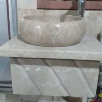 روشوی سنگی همراه باشیراهرمی پایه بلند