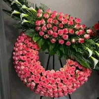 تاج گل ترحیم مدل مجلسی (حمل رایگان + پرداخت درمحل