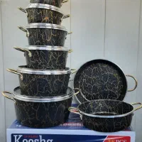 قابلمه ۱۵ پارچه‌ ماربل کوشا(ارسال رایگان) باضمانت