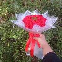 گل روبانی وپیپاکن|گل مصنوعی|زرند, |دیوار