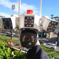 دوربین مداربسته بیسیم سیمکارتی سه لنز 5 مگ