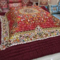 لحاف کرسی انگیزه 4 در 4 دست دوز بالوازمات کامل فول