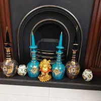 تنگ در نیزه ای اب طلا کوزه