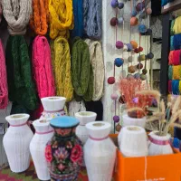 آموزش حجم بافی و گلدان فرش