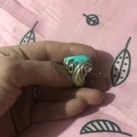 انگشتر نقره نگین فیروزه اصل|جواهرات|تهران, بریانک|دیوار