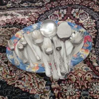 سرویس قاشق چنگال استیل