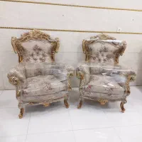 مبل سلطنتی دو سر گل کلاف درشت سفارشی|مبلمان خانگی و میز عسلی|قزوین, |دیوار