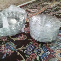 ۶برنج و۶خورشت خوری و۱۲عدد شیرینی خوری بلور اصفهان
