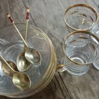 شیک وخاص وظریف استکانهای لب طلایی|ظروف سرو و پذیرایی|اصفهان, طامه|دیوار