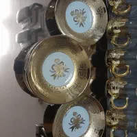 فنجون ونعلبکی طلایی