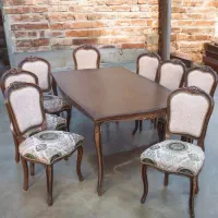 مبل۹ نفره غذاخوری ۸ نفره در حد جهیزیه عروس