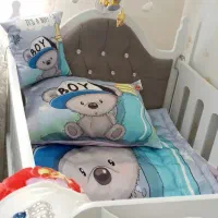 روتختی چهار تیکه و پرده نوزادی مناسب سیسمونی