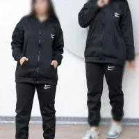 ست سویشرت کلاه دار با شلوار نایک