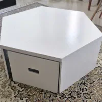 گل میز تمام چوب با ۳ عدد عسلی