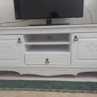 میز تلوزیون سفید شرکتی