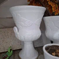 گلدون ۲عدد،آباژور میزدکوری