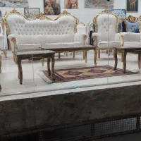 مبل سلطنتی تشک دوبل با ۳ عدد جلو مبلی خودش