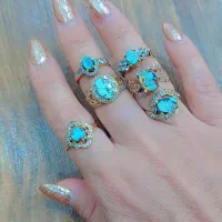 انگشتر فیروزه اصل نیشابور رکاب طلا روس|جواهرات|تهران, والفجر (افسریه)|دیوار