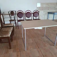 صندلی چوبی ،فلزی ،|میز و صندلی غذاخوری|باسمنج, |دیوار