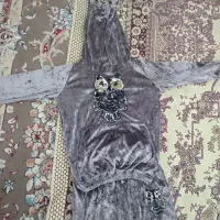 هودی شلوار مخمل دخترانه درحد نو