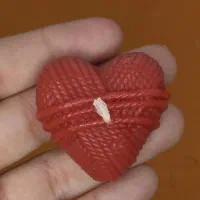 شمع قلب حصیری