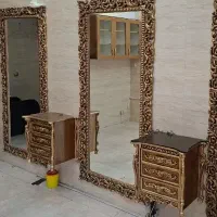 فروش آیینه قدی و پاتختی سه کشو شیک و تمیز