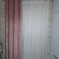 پرده حریر رو ساتن زیر و والان مخمل و کتان|پرده، رانر، رومیزی|رشت, معلم|دیوار
