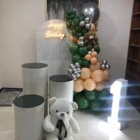 ظروف کرایه تم تولد و نامزدی بادکنک ارایی گلبانو