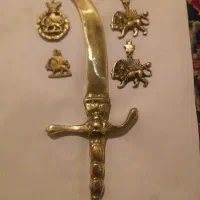 تعداد۴عددمدال قدیمی‌ یاگردن اویز وچاقوتزئینی