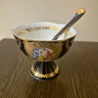 ظروف چینی سرمه ای طلاکوب|صنایع دستی و سایر لوازم تزئینی|تهران, آرژانتین|دیوار