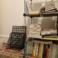 قفسه فلزی|کتابخانه، شلف، قفسههای دیواری|قم, باغ کرباسی|دیوار