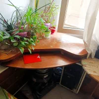 فروش میز کامپیوتر تمام چوب بهمراه میز اتو