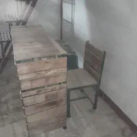 میز و صندلی چوبی