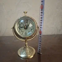 ساعت رومیزی دورو برنجی خارجی وزن ۱/۲۰۰ گرم|کلکسیون اشیاء عتیقه|پاکدشت, پاکدشت (مامازند)|دیوار