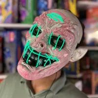 ماسک چراغدار نئونی/کلاه گیس فرفری/شمشیر دزد دریایی