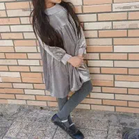 پیراهن مخمل دخترانه|کفش و لباس بچه|ری, علایین|دیوار