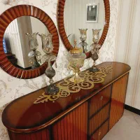 آینه کنسول کاملا سالم و میز تلوزیون|بوفه، ویترین، کنسول|ری, فیروزآبادی|دیوار