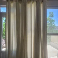 پرده کتان ضخیم پانچ شده