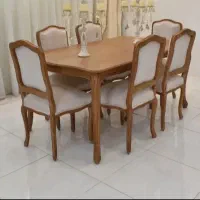 میز نهار خوری فرانسوی|میز و صندلی غذاخوری|مشهد, رده|دیوار