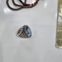 انگشتر طرح فدیوم پولکی نگین توپاز|جواهرات|تبریز, |دیوار