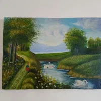 تابلو نقاشی طبیعت