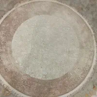 فرش گرد قطر ۱/۵ طرح برجسته
