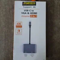 مبدل USB-C به VGA و HDMI