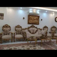 مبل سلطنتی هفت نفره همراه میز نهار خوری ست